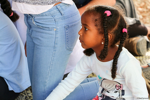 Young girl of Ethiopian descent