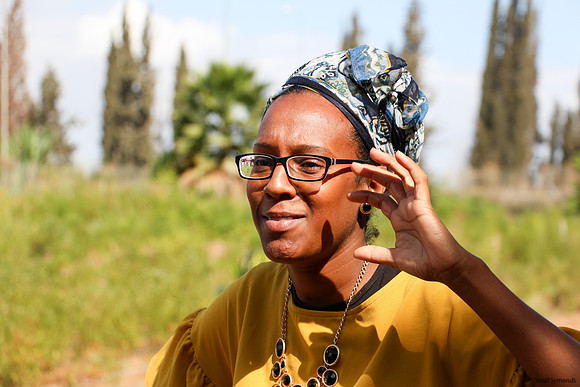 Visiting woman of Ethiopian descent