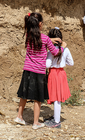 Children visiting