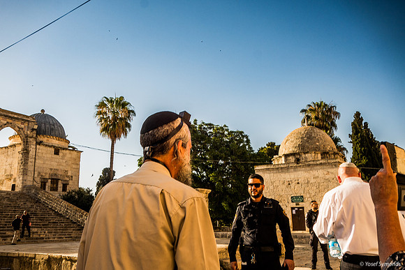 A Jew With Tefillin - Yikes! - A Holy Object On a Holy Site 2406