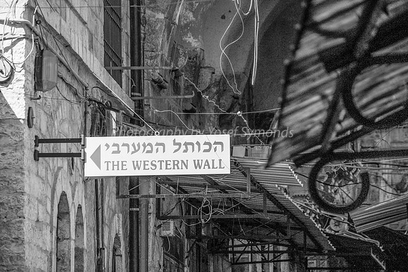 Sign to Western Wall 2