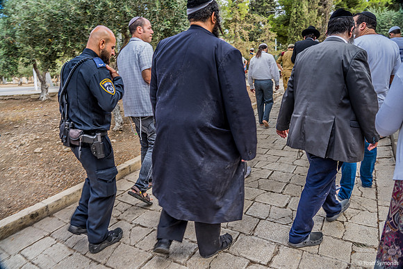 Policeman Trying to Keep In Step on the Mount 210617-1