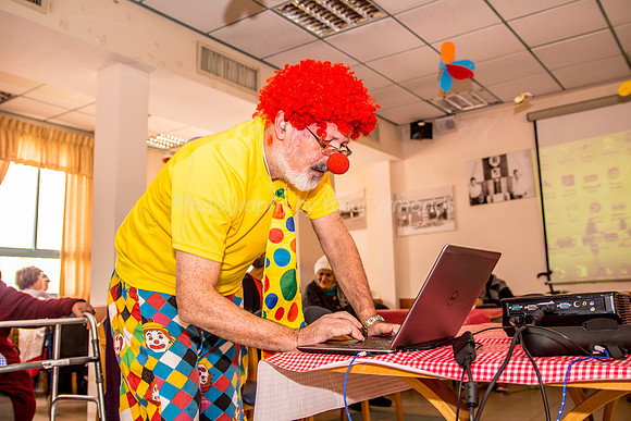 Clown Prepares for Show 3