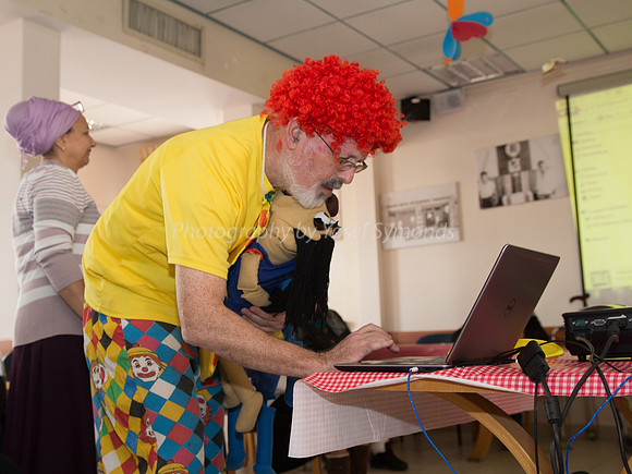 Clown Prepares for Show 6