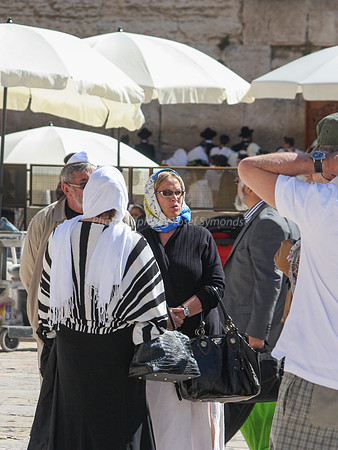 Intriguing Prayer Shawl? at Kotel 1