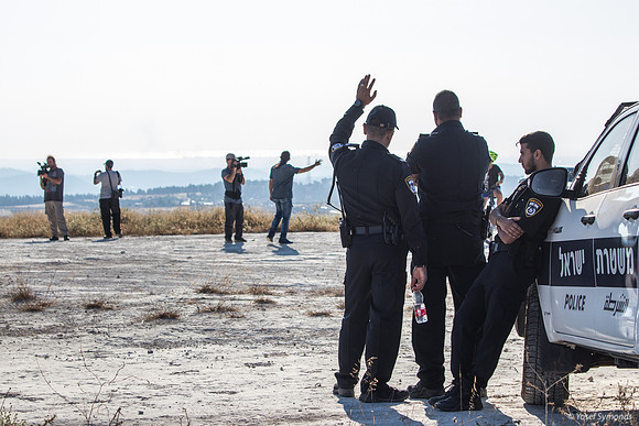 Police and Film Crew 210621-1