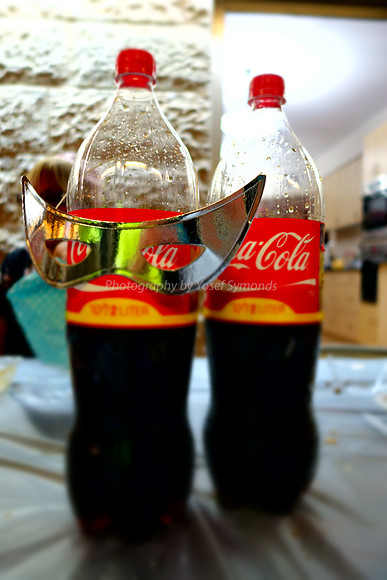 Coke Bottle Dresses Up for Purim