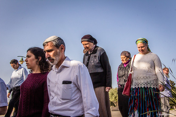 Jewish Group Descending Steps to Eastern Wall 4