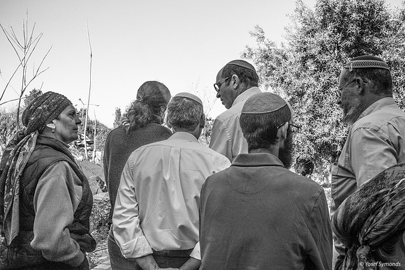 Jewish Group Looking Directly West 2