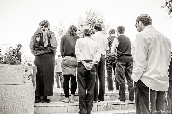 Jewish Group Looking Directly West 5