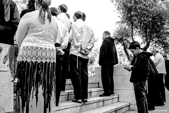 Jewish Group Looking Directly West 9