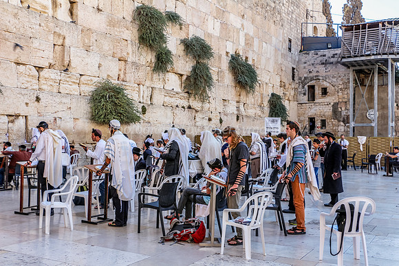 Cross-section of Prayers at The Wall