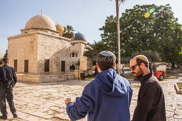 Young Guide Addressing Jewish Visitors 2