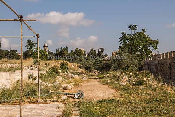 Looking North with Raised Area of Ezrat Nashim Seen on Left