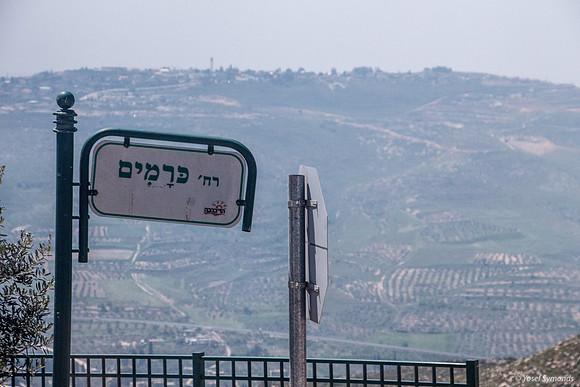 Street Sign in Har Bracha