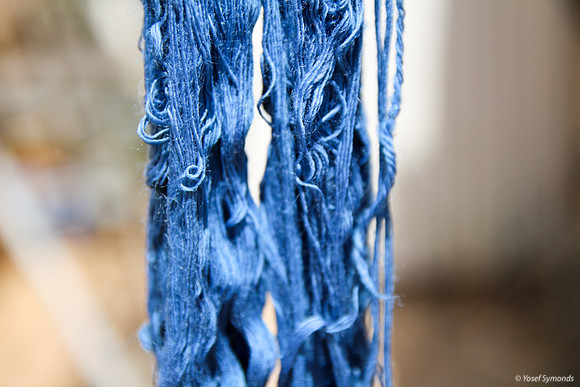 Techelet Blue Strings Drying after Coloration 4