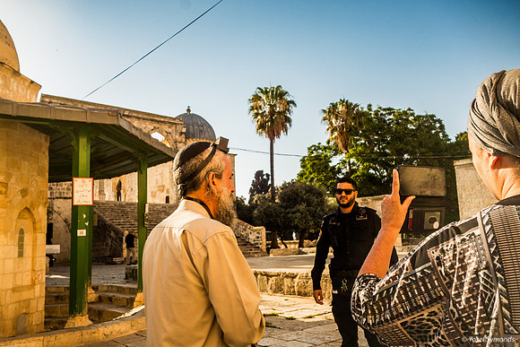 A Jew With Tefillin - Yikes! - A Holy Object On a Holy Site 2406
