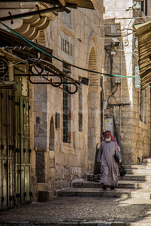 Arab Man Coming Down Alley 180718-1