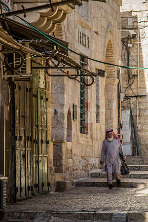 Arab Man Coming Down Alley 180718-2