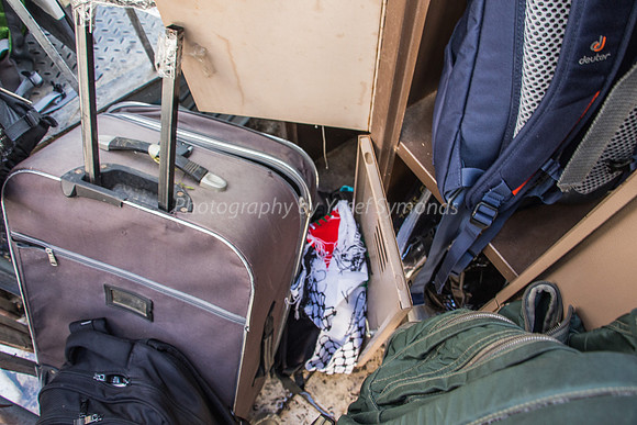 Luggage Spot for Items Prohibited to Take Up by Police
