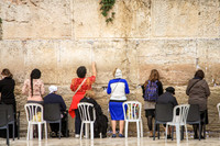 Women of All Types Praying at Western Wall.
