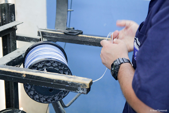 Setting Strings on Cutting Frame 3