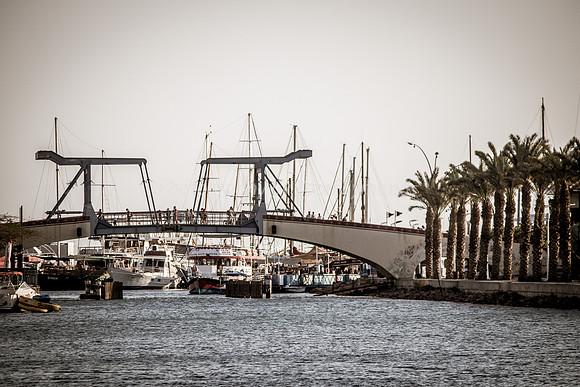 Bridge Spanning Lagoon