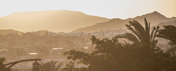 Sunset on Eilat Mountains 181008-1