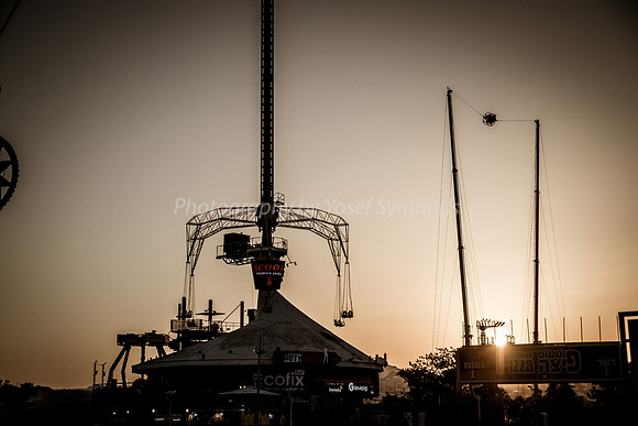 Fairground Rides at Sunset 181008-1