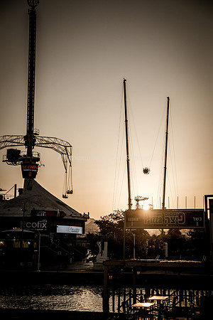 Fairground Rides at Sunset 181008-2