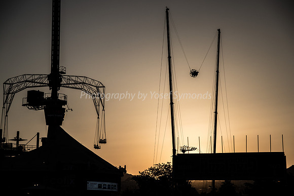 Fairground Rides at Sunset 181008-3