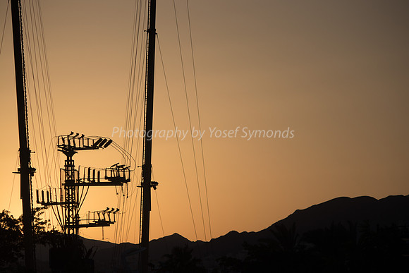 Fairground Rides at Sunset 181008-4