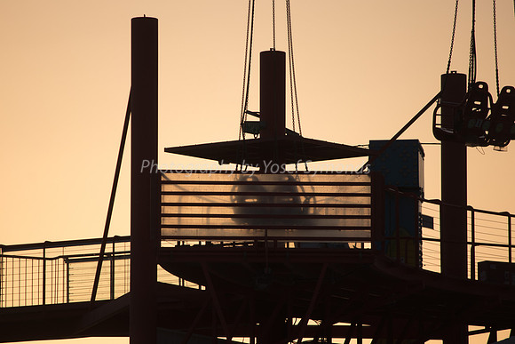 Fairground Rides at Sunset 181008-6