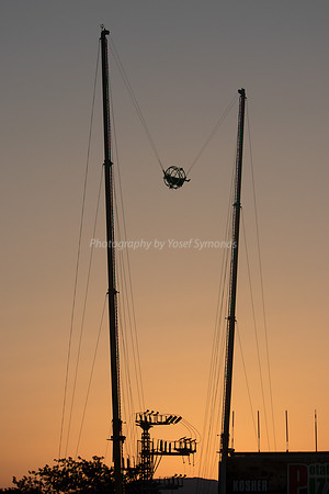 Fairground Rides at Sunset 181008-12