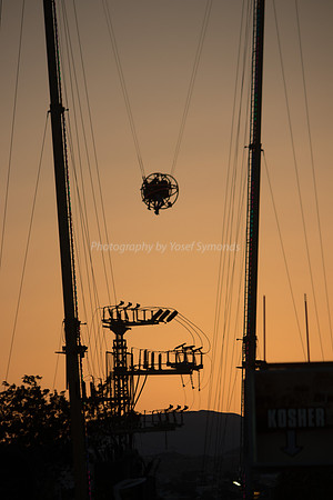 Fairground Rides at Sunset 181008-13