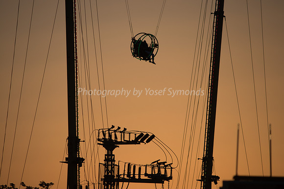 Fairground Rides at Sunset 181008-12