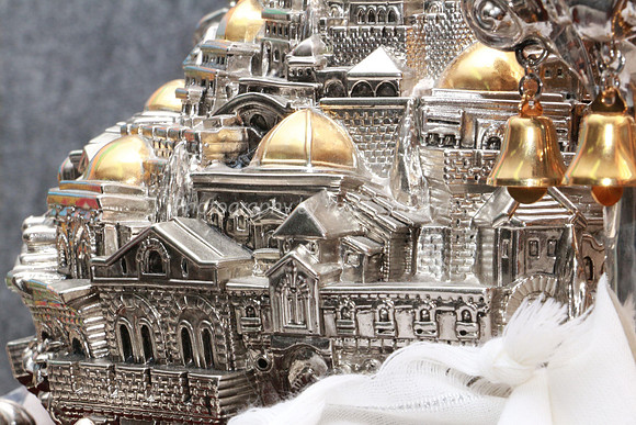 Ornamentation on Sephardi Sefer Torah Donated to Shalev School 1