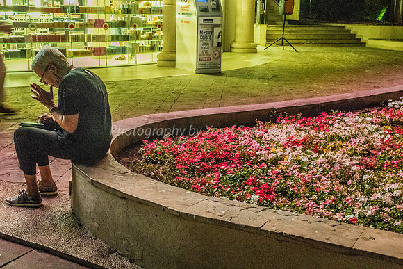 Taking a Break at Night Eilat 181008-1