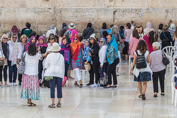 Ladies at the Kotel (Western Wall)