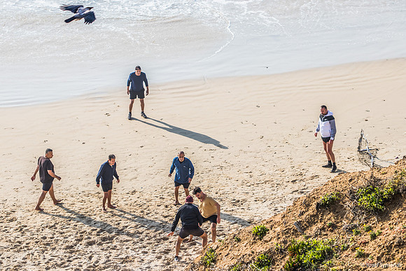 Bird's Eye View of Sand Soccer 220325-1