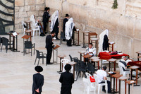 Prayer at Western Wall 1