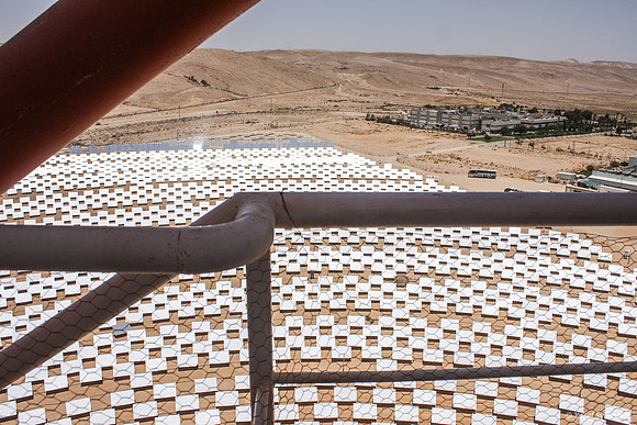 CSP Solar Field from Tower 100623-8