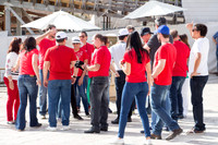 Visitors in Plaza of Western Wall