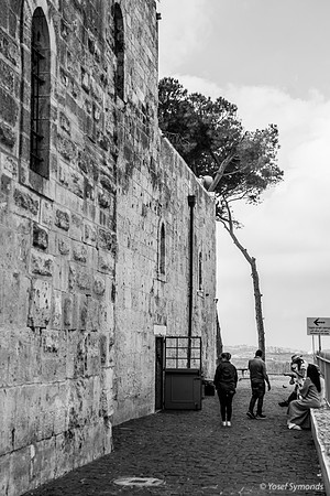 Visitors at West Side of Complex 221107-2