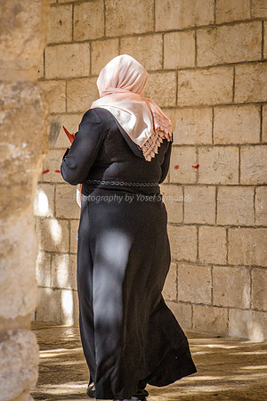 Arab Lady on Cellphone 2