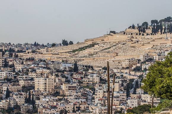 Mount of Olives Cemetery NW View 220306-3
