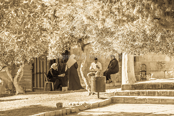 Locals Discuss at Line of Northern Har Habayit Wall 2
