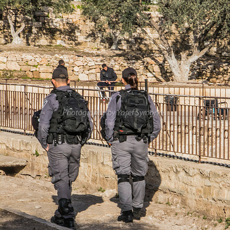 Police On Patrol  Shaar Rachamim 190313-1