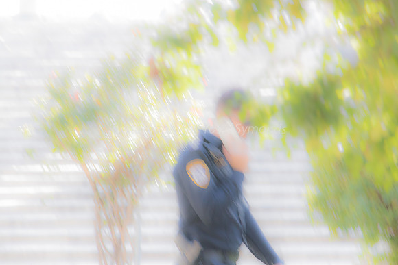 Policeman On Call Abstract 190313-1