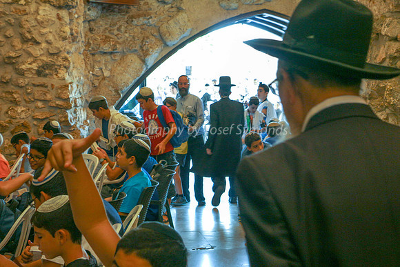 Class of Boys Praying at Kotel 4